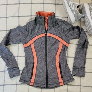 Lululemon 6 Define Jacket Static Coal Persimmon
